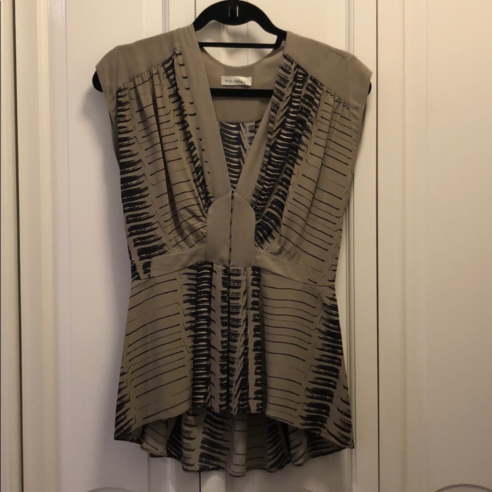 Whistles silk tank v neck